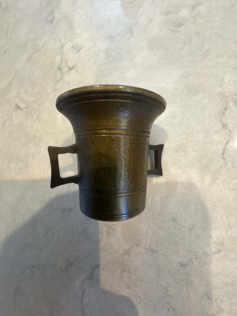 Antique Brass Apothecary Mortar & Pestle (P3R) L Hansen 3 Pharmacist Grinder